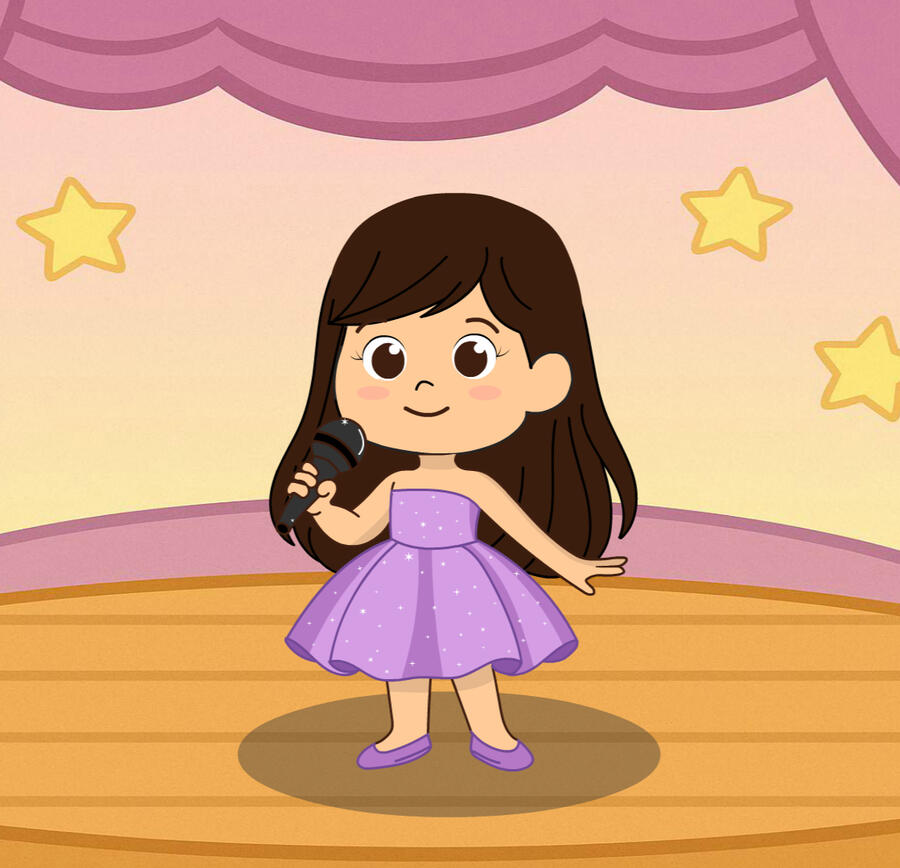 Belle Belle é uma estrela em crescimento: ama dançar, cantar e sonhar alto! Ela é sensível, criativa e vive no mundo da imaginação. Com Belle, a magia da música está sempre presente!